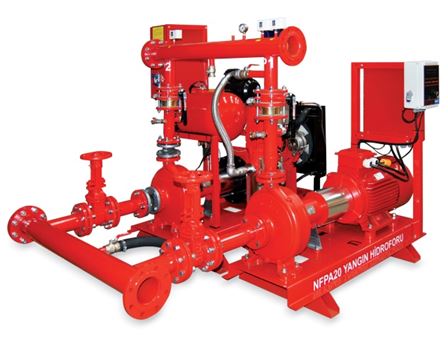 NFPA 20 Normuna Uygun Yangın Pompası
